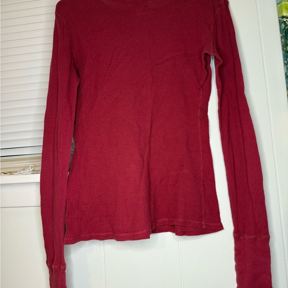 Abercrombie and Fitch Red Long Sleeve Top - Picture 7 of 8